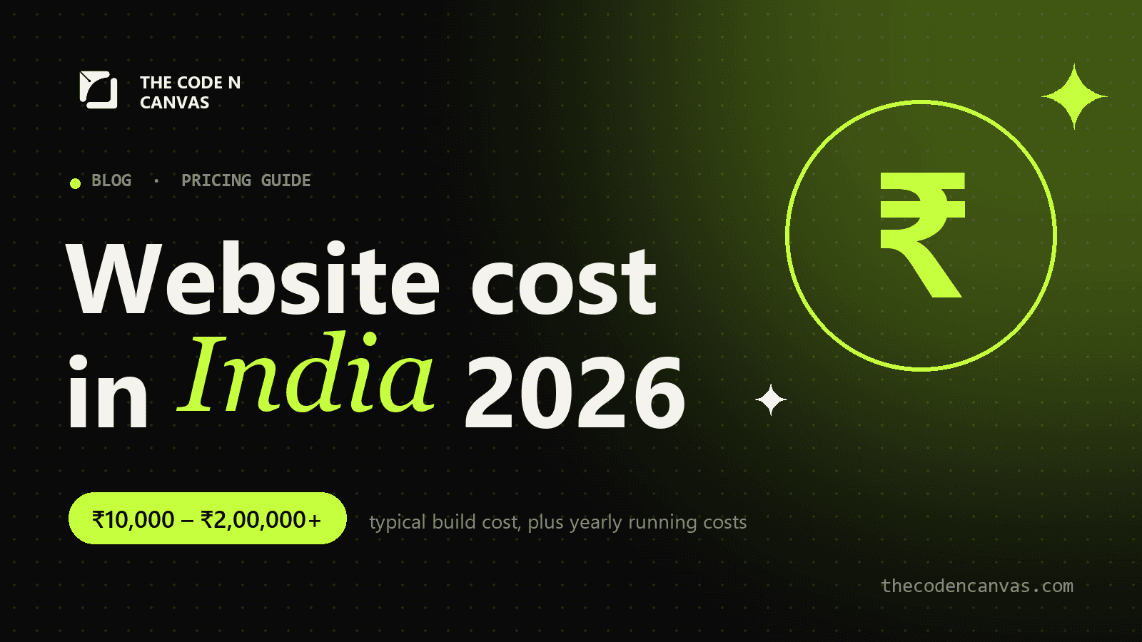 How Much Does a Website Cost in India in 2026?